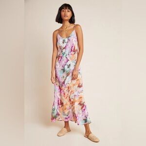 Kachel x Anthropologie Silk Dye Dress